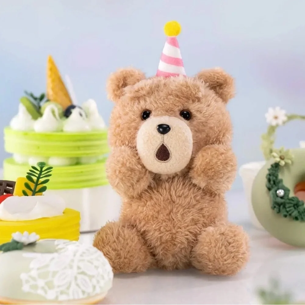 Pop Mart TED2 Bear Action Series Happy Birthday! Keychain Pal NIB CONFIRMED NEW